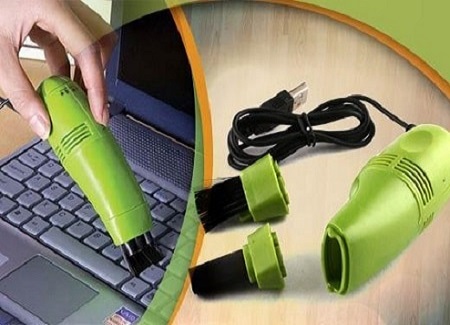 Mini vacuum cleaner for home or computer keyboard