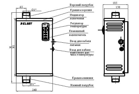 характеристики на инсталирането на електрически бойлер