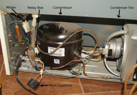replacing the relay in the refrigerator