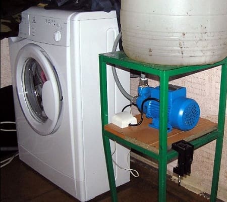 как да свържете пералня без течаща вода