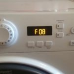 Грешка F8 (F08) в пералнята Ariston