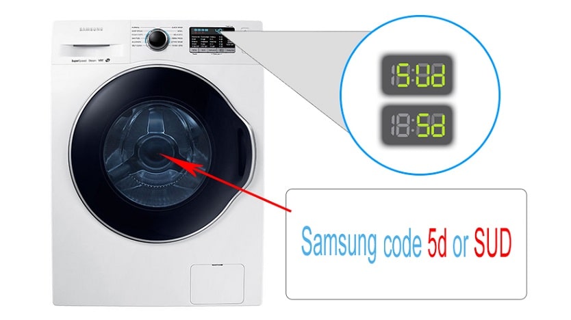 Sud (5ud) или SD (5D) в пералня Samsung