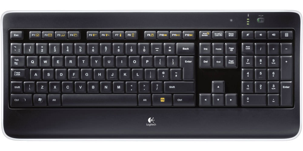 Безжична осветена клавиатура Logitech K800